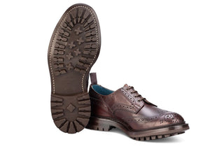 Bourton Country Shoe - Espresso Scotch Grain - R E Tricker Ltd