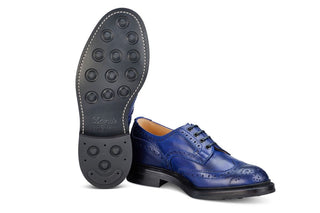 Bourton Country Shoe - Navy Funchal - R E Tricker Ltd