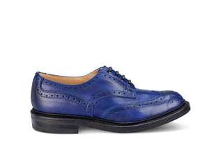 Bourton Country Shoe - Navy Funchal - R E Tricker Ltd