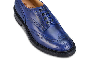 Bourton Country Shoe - Navy Funchal - R E Tricker Ltd