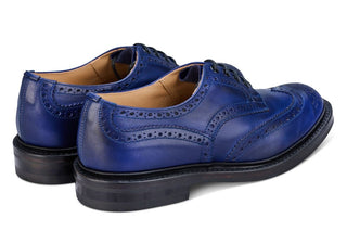 Bourton Country Shoe - Navy Funchal - R E Tricker Ltd