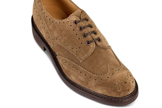 Bourton Country Shoe - New Brown Ox Reversed - R E Tricker Ltd