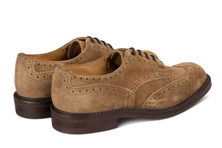 Bourton Country Shoe - New Brown Ox Reversed - R E Tricker Ltd