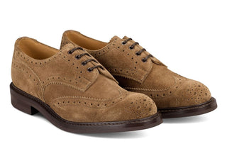 Bourton Country Shoe - New Brown Ox Reversed - R E Tricker Ltd
