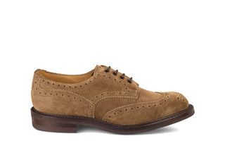 Bourton Country Shoe - New Brown Ox Reversed - R E Tricker Ltd