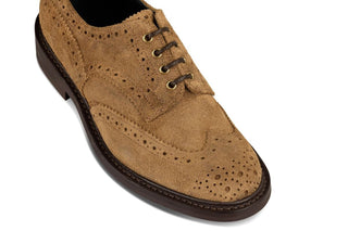 Bourton Country Shoe - Peanut Waxed Suede - R E Tricker Ltd