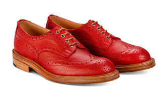 Bourton Country Shoe - Red Scotch Grain - R E Tricker Ltd