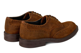 Bourton Country Shoe - Ridge Waxed Suede - R E Tricker Ltd