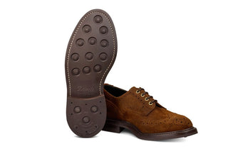 Bourton Country Shoe - Ridge Waxed Suede - R E Tricker Ltd