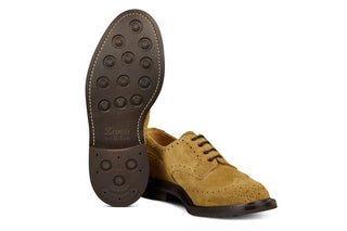 Bourton Country Shoe - Roma Rough Out Suede - R E Tricker Ltd