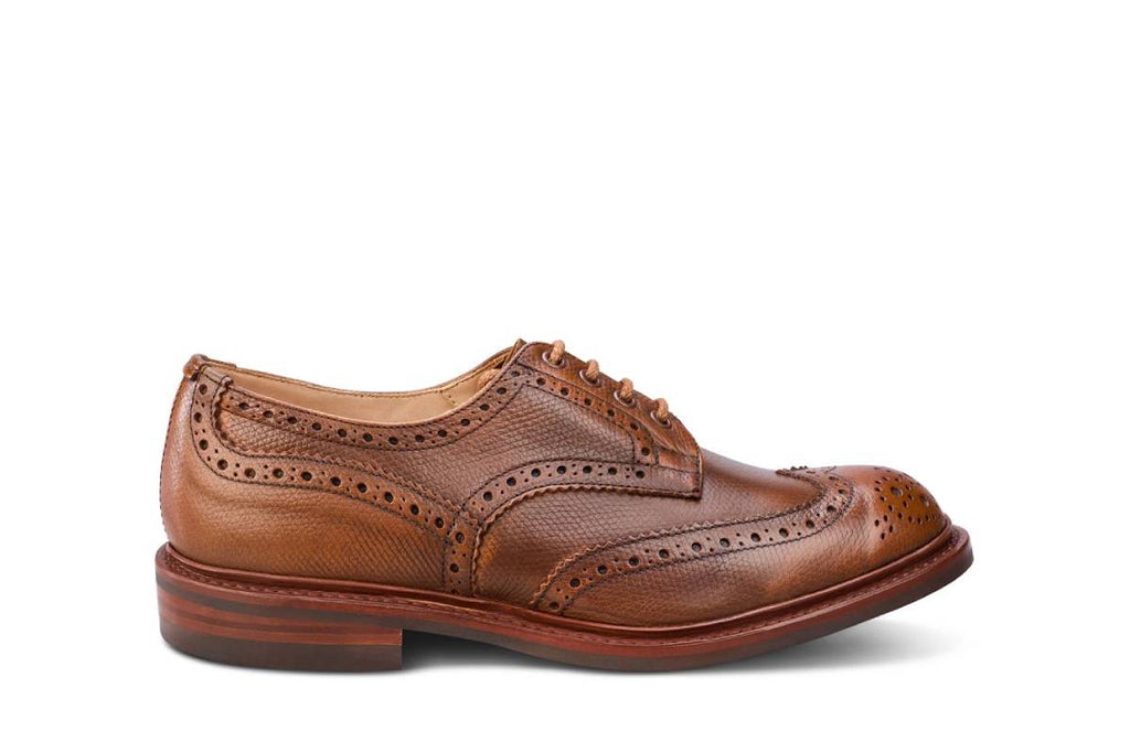 Bourton Country Shoe - Tan Cross Hatch – R E Tricker Ltd