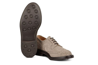 Bourton Country Shoe - Zonta Caribou Castorino Suede - R E Tricker Ltd