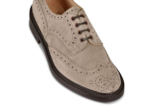 Bourton Country Shoe - Zonta Caribou Castorino Suede - R E Tricker Ltd