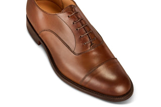 Boxgrove Oxford City Shoe - Coffee Burnished - R E Tricker Ltd