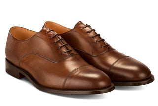 Boxgrove Oxford City Shoe - Coffee Burnished - R E Tricker Ltd