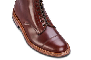 Brett ToeCap Boot - Brown Cordovan - R E Tricker Ltd