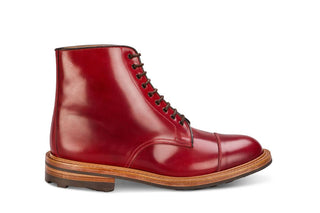 Brett ToeCap Boot - Red Cordovan - R E Tricker Ltd