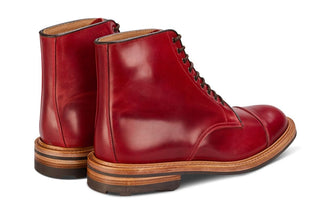 Brett ToeCap Boot - Red Cordovan - R E Tricker Ltd