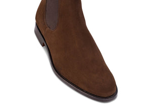 Brighton Chelsea Boot - Chocolate Repello Suede - R E Tricker Ltd