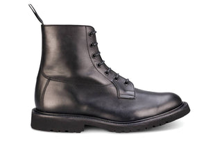 Burford Country Boot - Black Waxy Hidro - R E Tricker Ltd