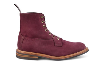 Burford Country Boot - Blackberry Hydro Nubuck - R E Tricker Ltd