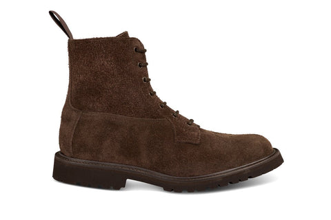 Burford Country Boot - Charcoal Coarse Suede, view 1