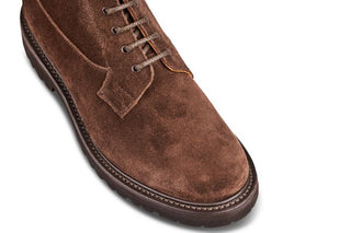 Camilla Derby Boot - Cafe Suede - R E Tricker Ltd