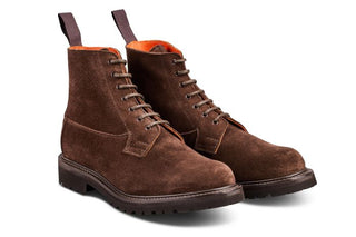 Camilla Derby Boot - Cafe Suede - R E Tricker Ltd