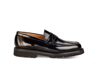 Chicago Penny Loafer - Black Bookbinder - R E Tricker Ltd