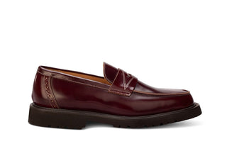 Chicago Penny Loafer - Burgundy Bookbinder - R E Tricker Ltd