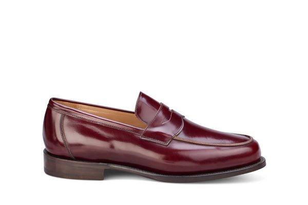 Chicago Penny Loafer Burgundy Bookbinder R E Tricker Ltd
