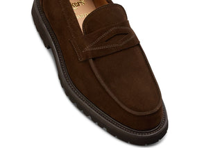 Chicago Penny Loafer - Chocolate Repello - R E Tricker Ltd