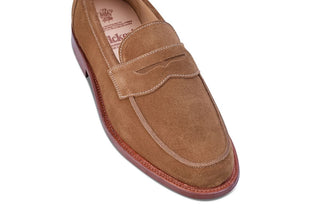 Chicago Penny Loafer - Snuff Repello Suede - R E Tricker Ltd