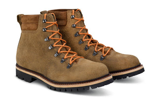 Corbett Walking Boot - Peanut Reverse Suede - R E Tricker Ltd