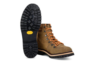 Corbett Walking Boot - Peanut Reverse Suede - R E Tricker Ltd