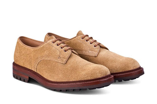 Daniel Tramping Shoe - Tan Hairy Suede - R E Tricker Ltd