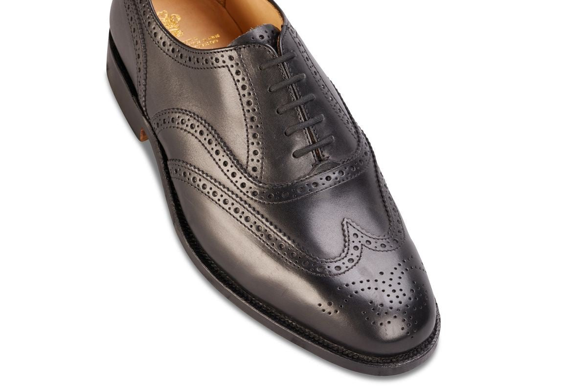 Epsom JS9524 Brogue Oxford City Shoe Black (Multiple Width