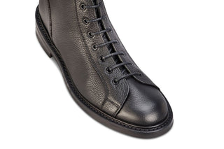 Ethan Monkey Boot - Black Olivvia Scotch Grain - R E Tricker Ltd