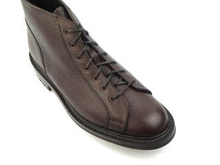 Ethan Monkey Boot - Dark Brown Olivvia Scotch Grain - R E Tricker Ltd