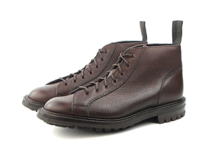 Ethan Monkey Boot - Dark Brown Olivvia Scotch Grain - R E Tricker Ltd