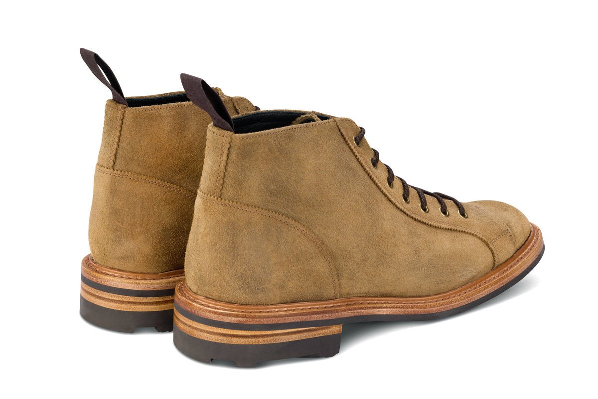 Ethan Monkey Boot Peanut Reverse Suede – R E Tricker Ltd