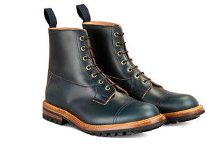 Grassmere Country Boot - Navy Horween (Tricker's Exclusive) 6 Fitting - R E Tricker Ltd