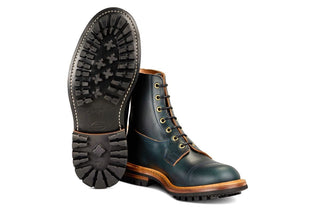 Grassmere Country Boot - Navy Horween (Tricker's Exclusive) 6 Fitting - R E Tricker Ltd