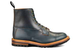 Grassmere Country Boot - Navy Horween (Tricker's Exclusive) 6 Fitting - R E Tricker Ltd