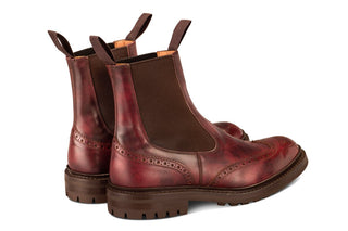 Henry Country Dealer Boot - Burgundy Museum - R E Tricker Ltd