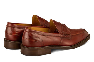James Penny Loafer - Burgundy Burnished - R E Tricker Ltd