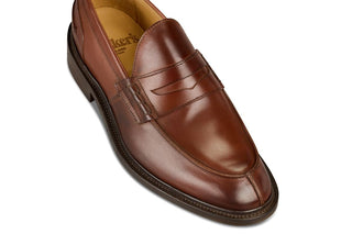 James Penny Loafer - Burgundy Burnished - R E Tricker Ltd