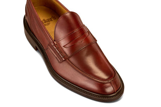 James Penny Loafer - Burgundy Burnished - R E Tricker Ltd