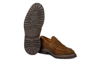 James Penny Loafer - Cafe Repello Suede - R E Tricker Ltd