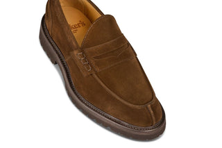 James Penny Loafer - Cafe Repello Suede - R E Tricker Ltd